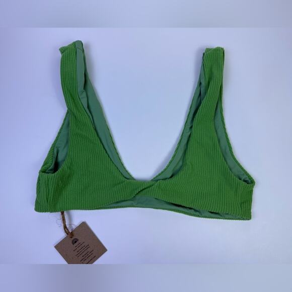 NWT Free People x Toast Swim Bikini Bundle Green, Coral And Rainbow Rib Sz XS - Picture 9 of 11